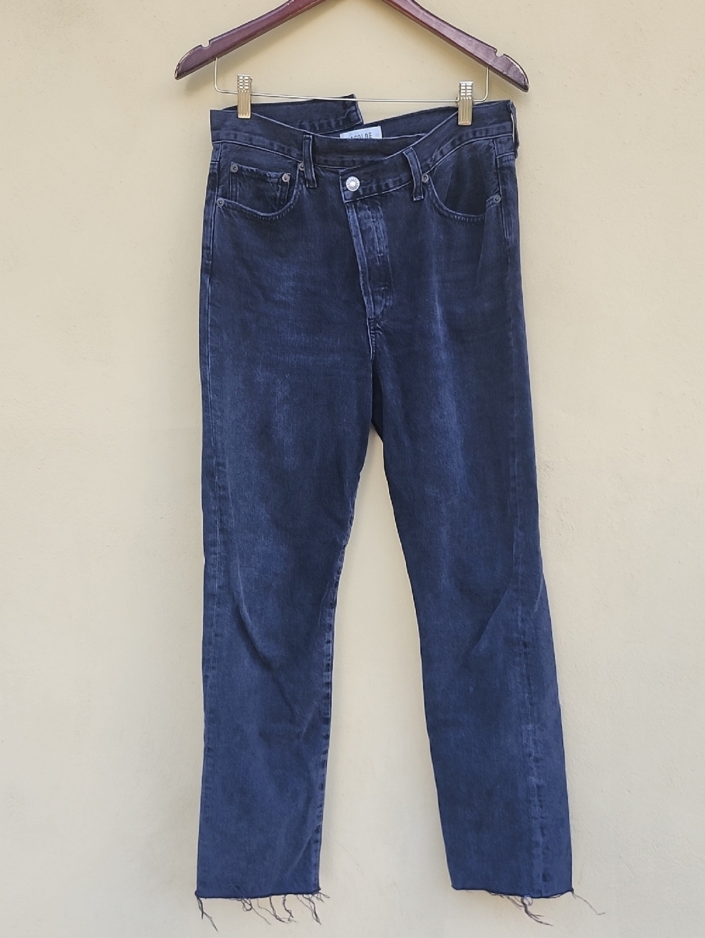 Agolde Dark Indigo High-Rise Jeans